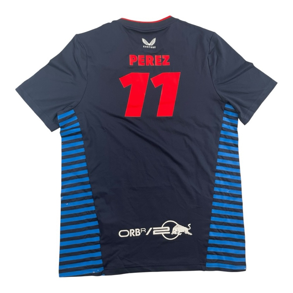 CASTORE Checo Pérez Red Bull Racing Driver T-Shirt Junior Sz JXL NWT IMPERFECT - Picture 2 of 7